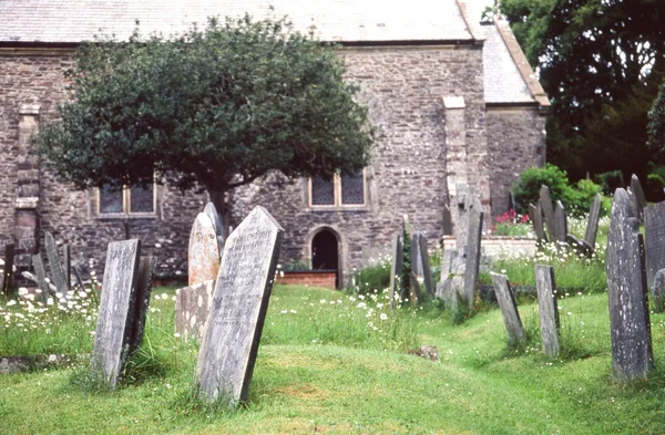 Trentishoe Church, Devon 로열티 프리 스톡 사진