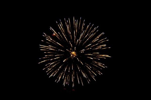 Fireworks gold — Stock Photo, Image