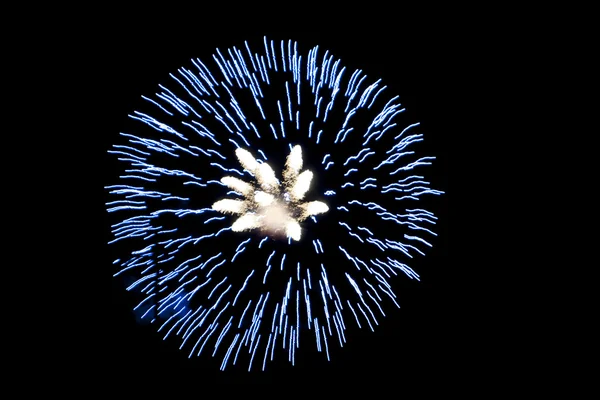 Fireworks blue — Stock Photo, Image