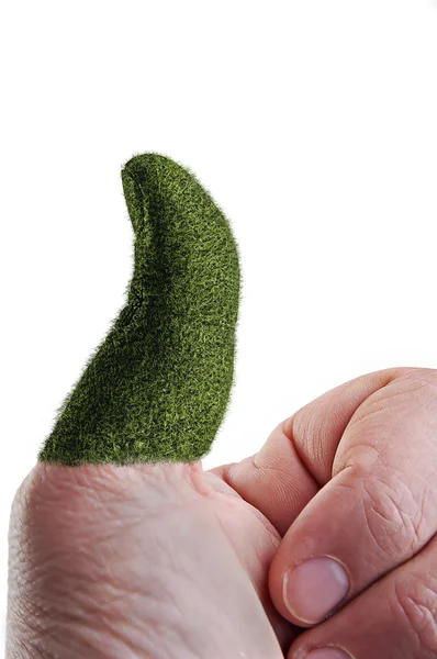 Green thumb — Stock Photo, Image