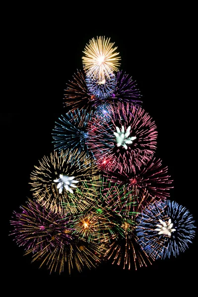 Tree fireworks — Stock Photo, Image