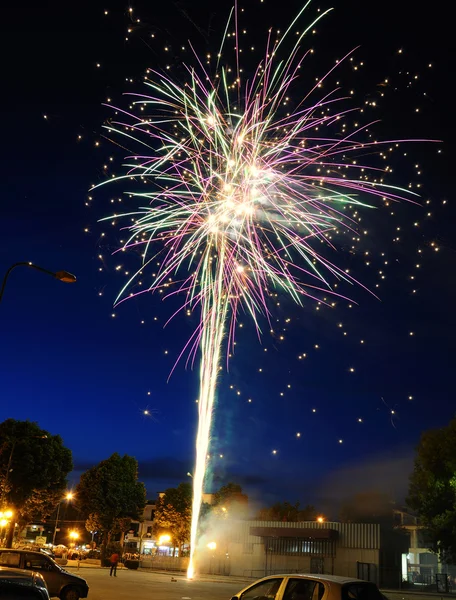 Fireworks exploded — Stock Photo, Image