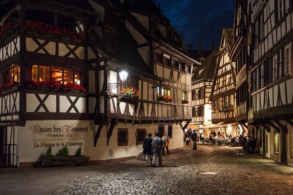 Strasburgo di notte — Foto Stock