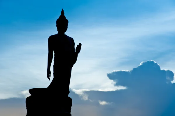 Buddha silüeti — Stok fotoğraf
