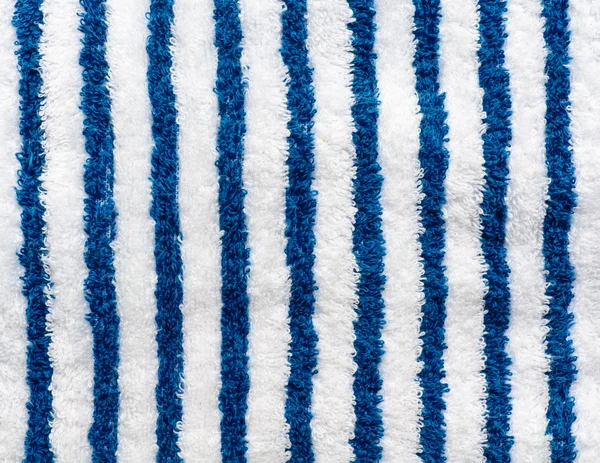 Blue and white striped towel — Stock Photo, Image