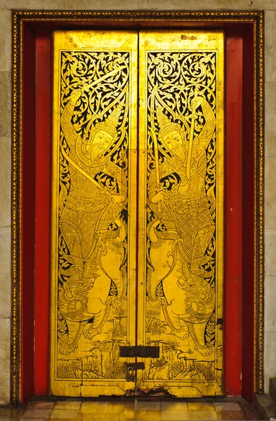 A door at marble temple — Stock Photo, Image
