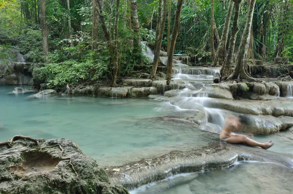 Cachoeira de Erawan — Fotografia de Stock