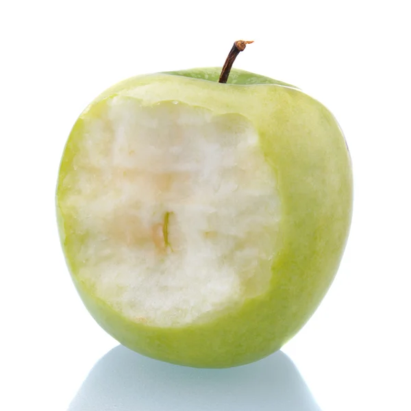 Gebeten groene appel — Stockfoto