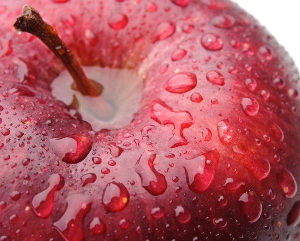 Macro-opname van rode appel — Stockfoto