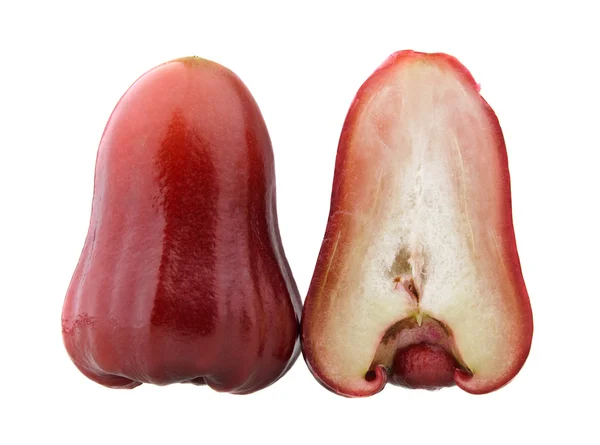 Una e mezza di mele rosse rosa — Foto Stock