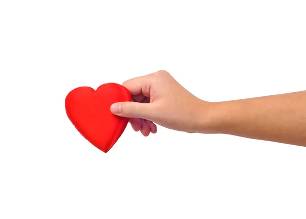 Mano dando cuore — Foto Stock