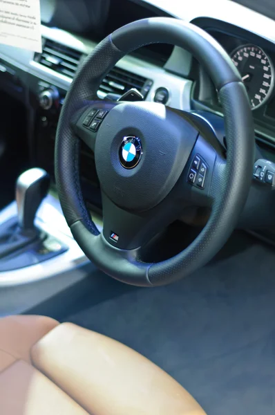 Steering wheel of BMW — Stock Photo, Image