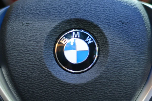 Steering wheel of BMW — Stock Photo, Image