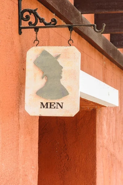 Znak dla mężczyzn — Zdjęcie stockowe