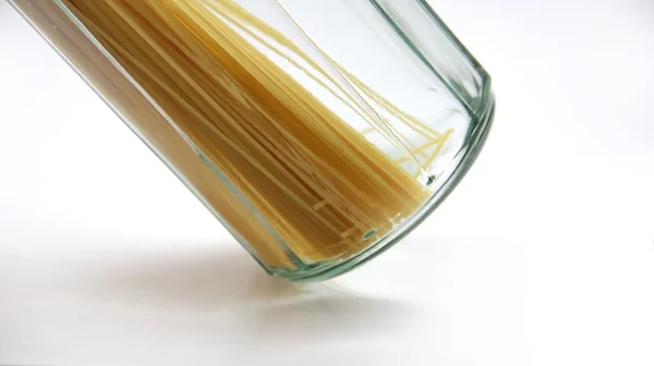 Spaghetti in glas — Stockfoto