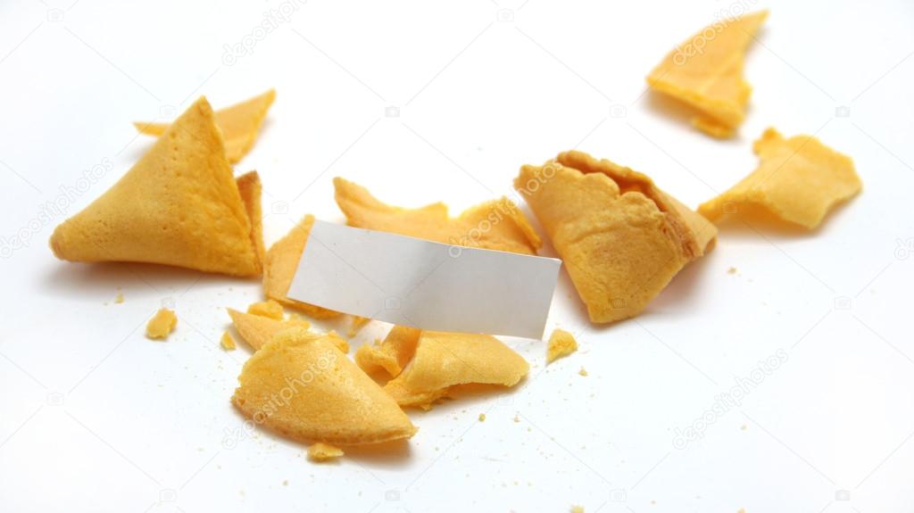 Smashed Blank Fortune Cookie