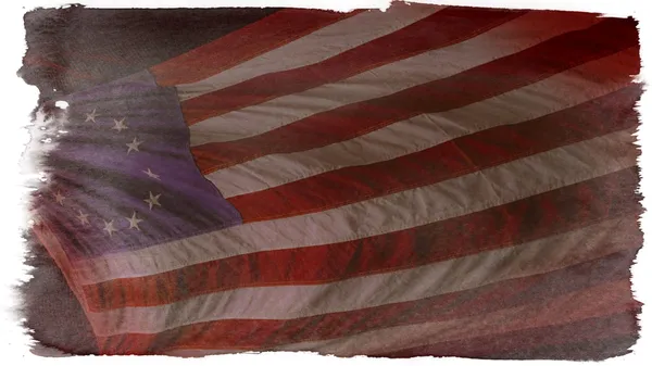 Betsy ross Amerikaanse vlag — Stockfoto