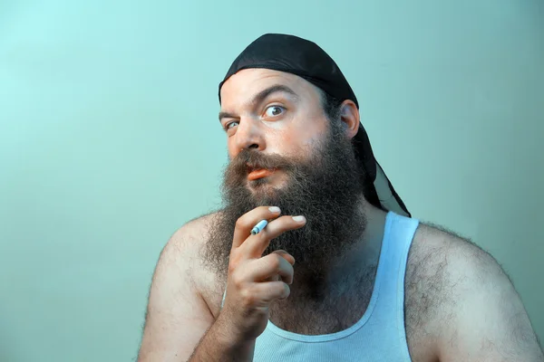 Smoking Redneck — Stock Photo, Image