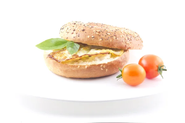 Bagel alle uova — Foto Stock