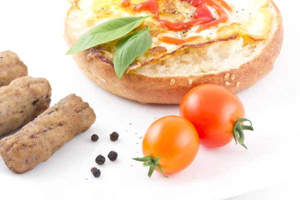 Eieren Bagel — Stockfoto