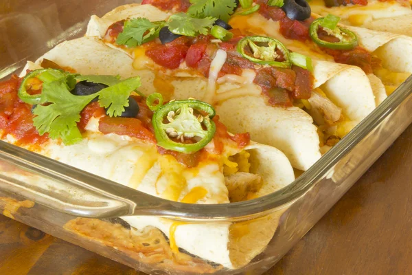 Enchilada Casserole — Stock Image Enchilada Casserole Royalty Free Stock Photos