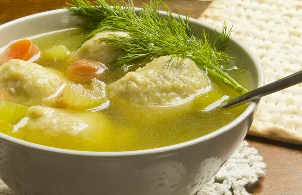 Matzoh Ball Soup — Stock Photo, Image