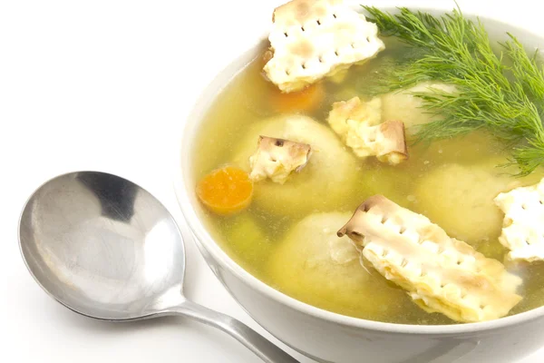 Matzoh Ball Soup — Stock Photo, Image