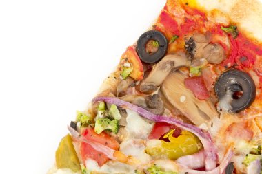 sebze zeytin pizza dilimi
