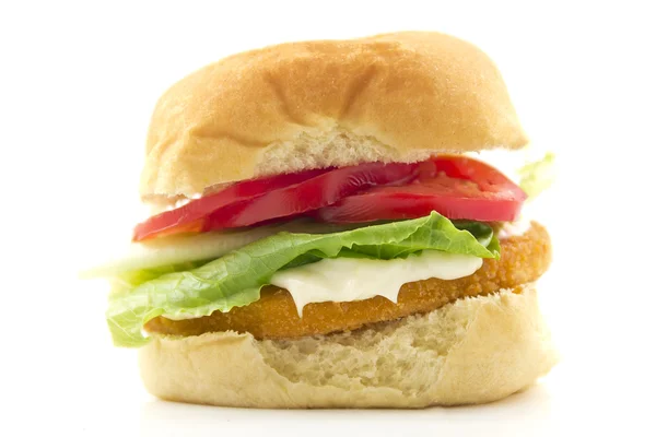 Tavuk patty sandviç — Stok fotoğraf
