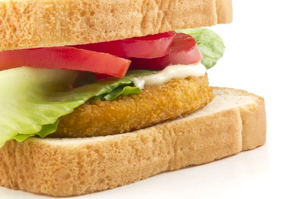 Sandwich mit Hühnchen — Stockfoto