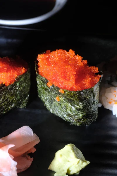 Japanese Restaurant Tokiko Sushi Macro Closeup — Stock Photo, Image