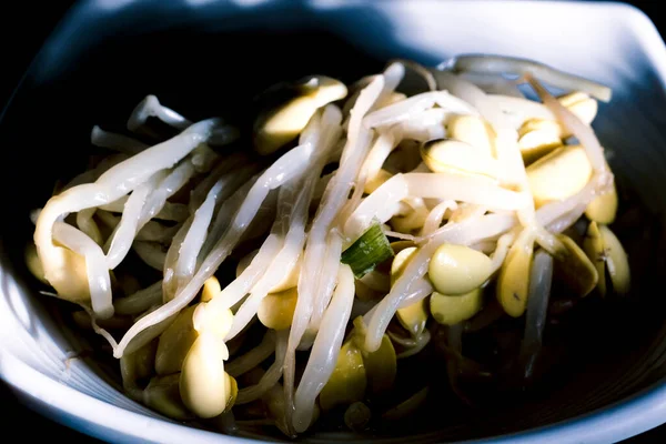Korean Dinner Banchan Side Dish Soybeans Mung Beans — Photo