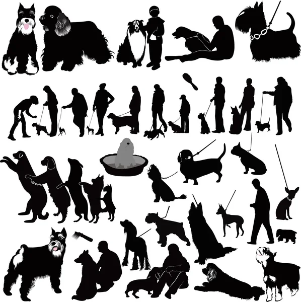 Beyaz arka plan üzerinde izole köpek vektör