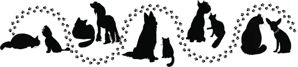 Koty i psy — Wektor stockowy