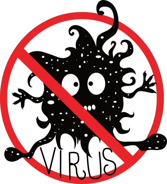 Anti virus — Stockvector