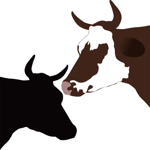 Animales de vaca — Vector de stock