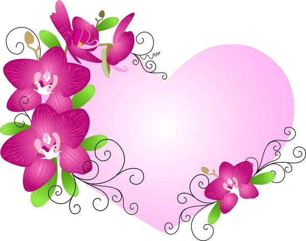 Flower heart — Stock Vector