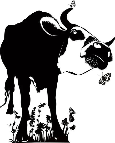 Animales de vaca — Vector de stock