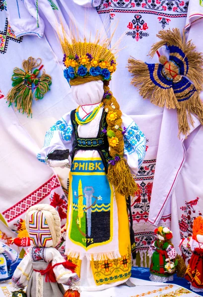 Fair of folk art dolls motanka village Petrikovka Dnipropetrovsk region Ukraine 09/15/2018