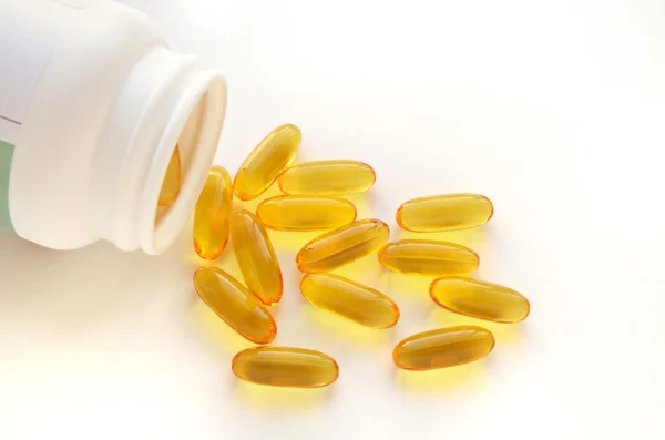Balık yağı kapsülleri ve kabı