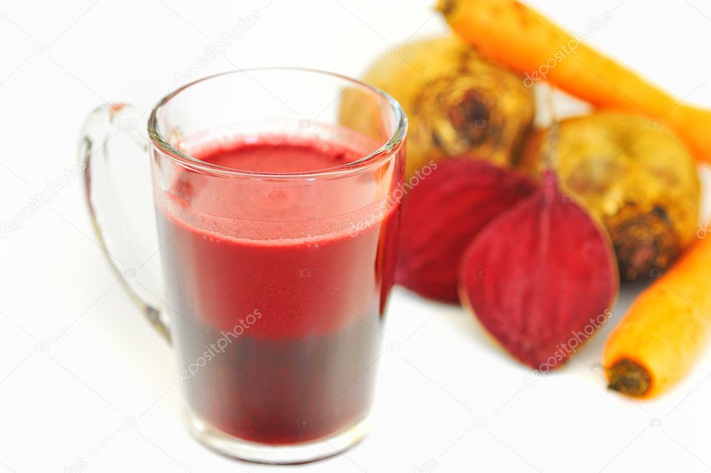 Healthy Cocktail from Beet and Carrot