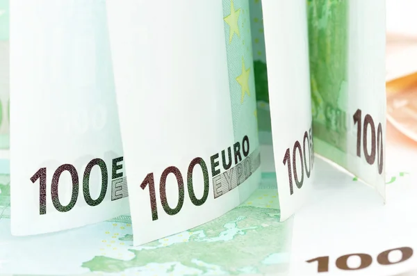 Imagem de fundo das notas de euro — Fotografia de Stock