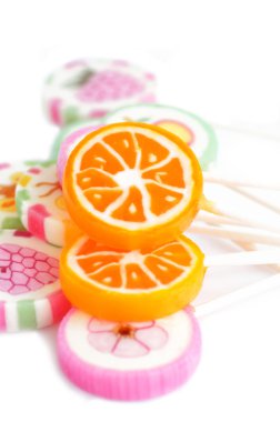 renkli Lolipopları çok