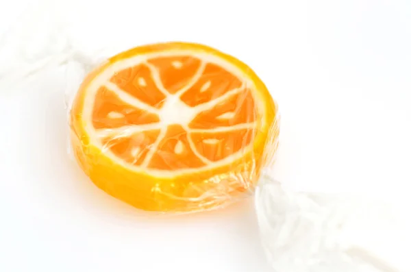 Pirulito de laranja — Fotografia de Stock