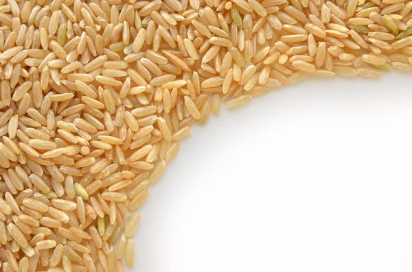 Braune Reissamen isoliert auf — Stockfoto