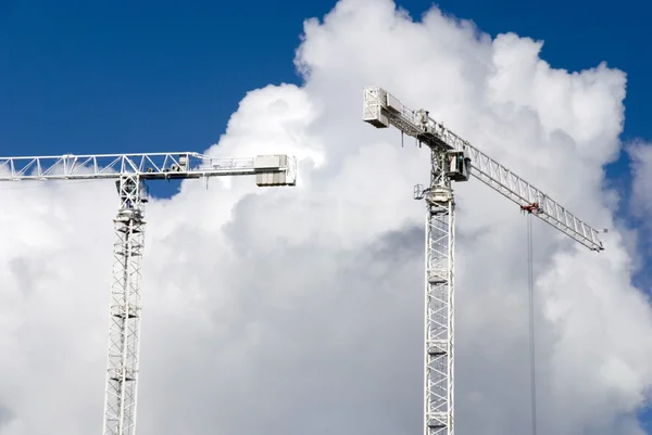 Gruas-torre — Fotografia de Stock