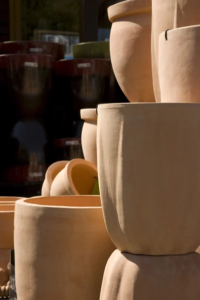 Ceramic flower pots — Stock Photo, Image