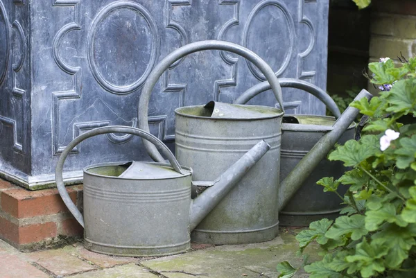 English watering cans — Stock Photo, Image