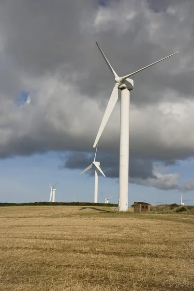 Turbinas Eólicas, Cornwall, Reino Unido — Fotografia de Stock