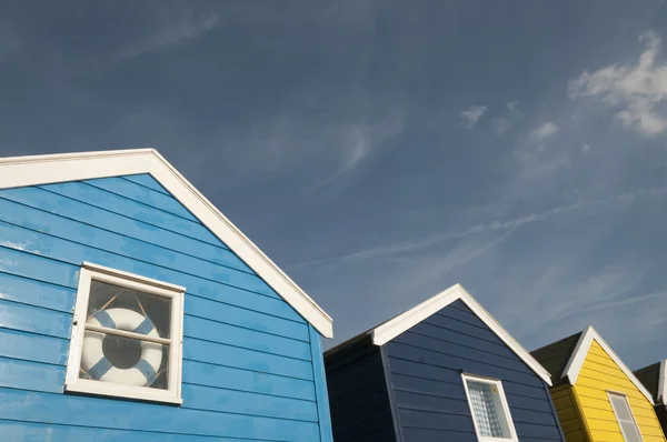 Cabanas de praia em Southwold — Fotografia de Stock